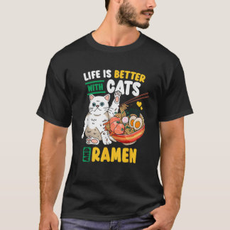 Katze Ramen Kawaii T-Shirt
