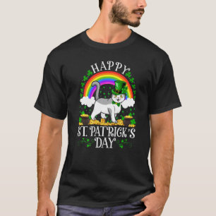 Katze Regenbogen Vintage Scottish Fold Katze St. P T-Shirt