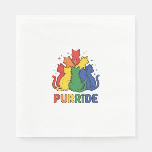 Katze Regenbogen Vintage Vektor Design_1 Serviette