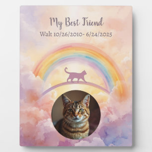 Katze Regenbogenbrücke Gedenktafel Mein Schutzenge Fotoplatte