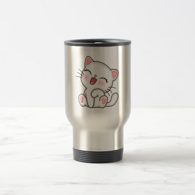 Katze Reisebecher (Mittel)