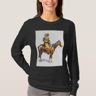 Katze reitet auf einem Pferd T-Shirt