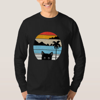 Katze Retro-Stil Tier 5 T-Shirt