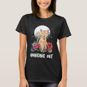 Katze rumhängen Hobby Kätzchen Zeitvertreib Katze T-Shirt
