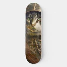 Katze Samurai. Skateboard