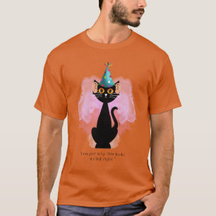 Katze   Sarcastic Party Hat Cat   Menschliche Ohre T-Shirt