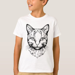 Katze - Scherenschnitt T-Shirt