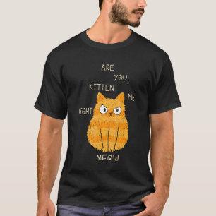 Katze Scherz Bist du Kitten mich richtig jetzt Kat T-Shirt
