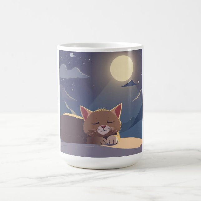 Katze schlafend kaffeetasse (Mittel)