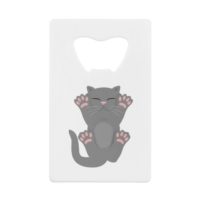 Katze schläft geldbeutel flaschenöffner (Vorderseite)