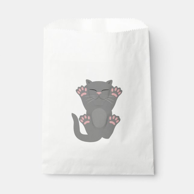 Katze schläft geschenktütchen (Vorderseite)
