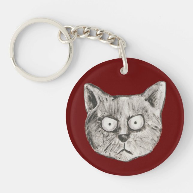 Katze Schlüsselanhänger (Vorderseite)