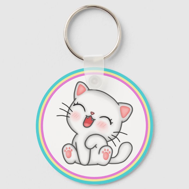 Katze Schlüsselanhänger (Vorderseite)