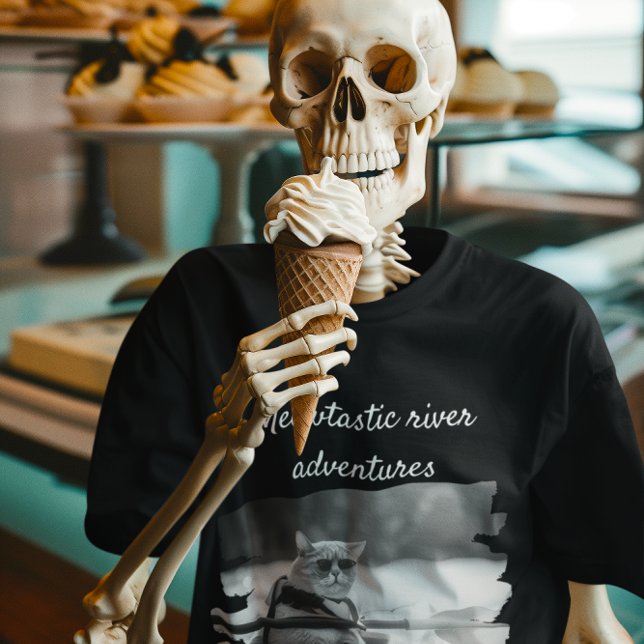 Katze selfi Mem-lustige Katze selfie Kajak Paddel T-Shirt (Von Creator hochgeladen)
