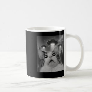 Katze Selfie mit Ufos Kaffeetasse
