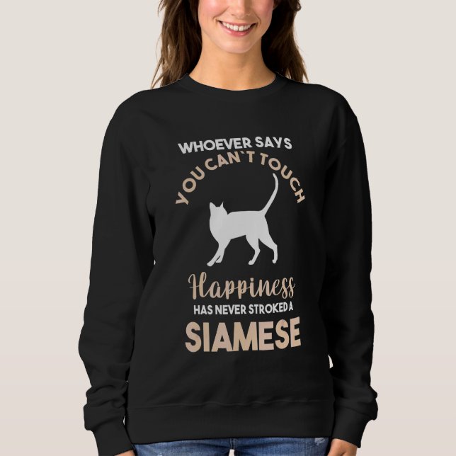 Katze Siamese 5 Sweatshirt (Vorderseite)