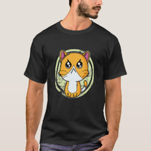 Katze sieht düster aus T-Shirt