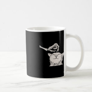 Katze Skeleton Hand Lazy Halloween Kostüm Cooler K Kaffeetasse