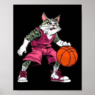 Katze Sketll Spieler Sketll Katze Poster