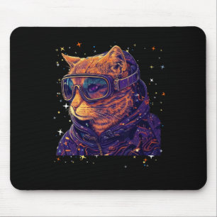 Katze Ski Snowboard Brille Lustige Skifahren Snowb Mousepad