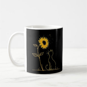 Katze Sonnenblume Vibes Sonnenschein Und Schnurren Kaffeetasse
