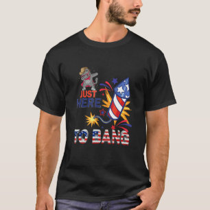 Katze Sonnenbrille ist nur hier, um Kracher zu zün T-Shirt