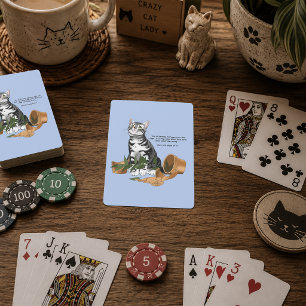 Katze sorgt für Unheil Spielkarten
