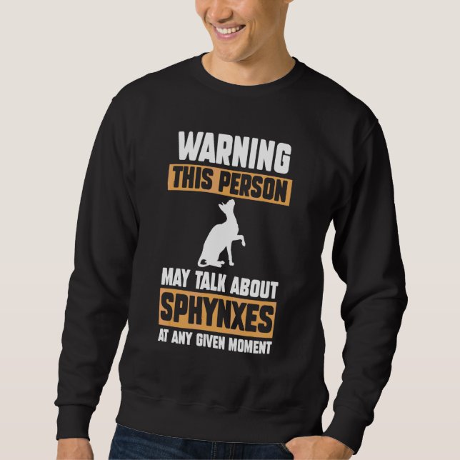 Katze Sphynx 3 Sweatshirt (Vorderseite)