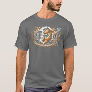Katze spielt Disc-Golf-Sport Frolfer Athlet Spiel T-Shirt