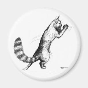 Katze Springing2 Magnet