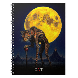 Katze Stock gotisch Surreal Notizblock