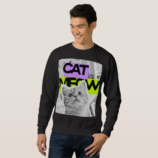 Katze Sweatshirt (Vorne ganz)