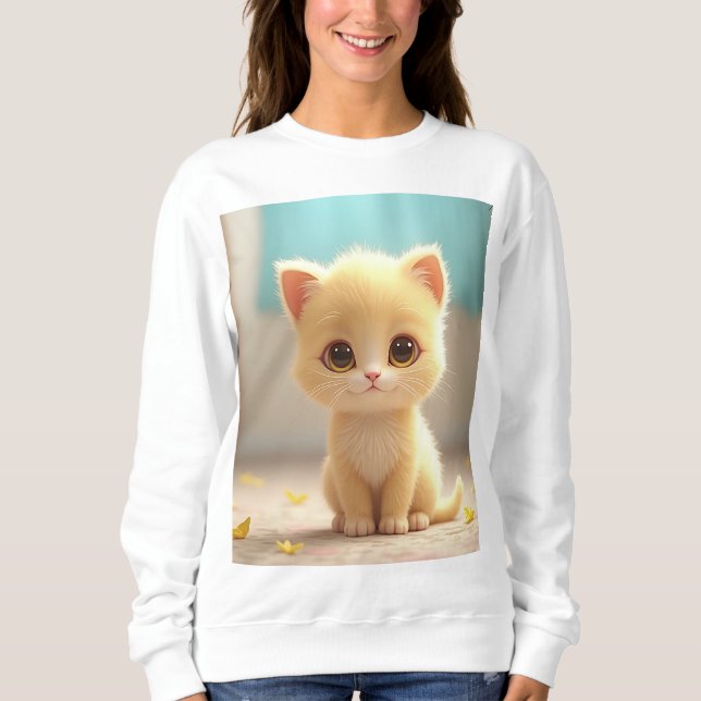 Katze Sweatshirt (Vorderseite)