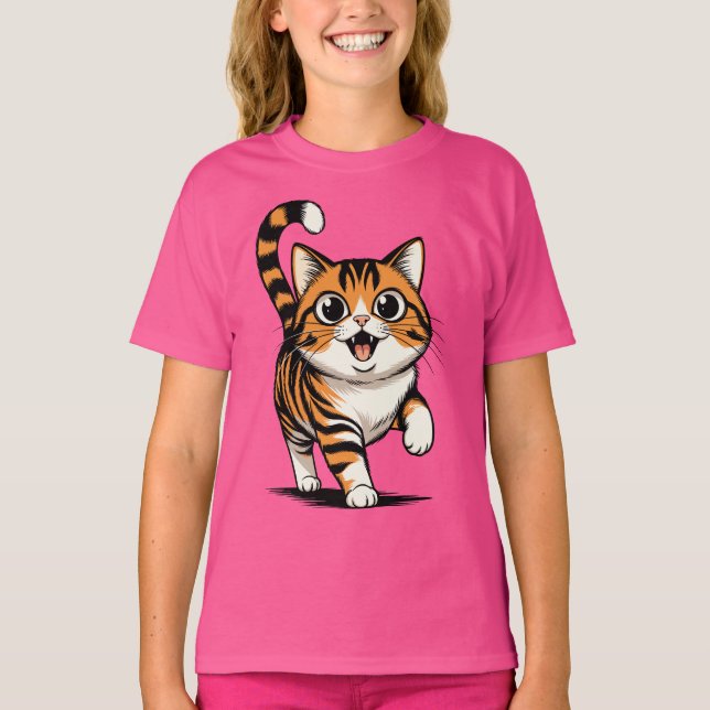 katze T-Shirt (Vorderseite)
