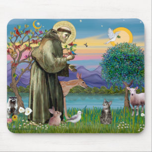 Katze (Tabby 2) - Saint Francis Mousepad