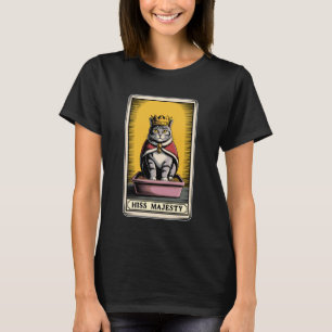 Katze Tarot Karte Zisch Majestät Süße Katze Katzen T-Shirt