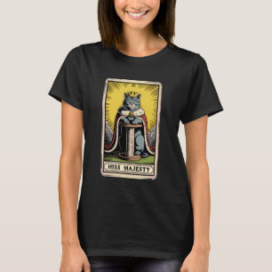 Katze Tarot Karte Zischen Majestät Katzenkratzbaum T-Shirt