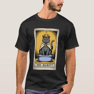 Katze Tarot Karte Zischen Majestät Süße Katze Katz T-Shirt