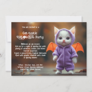 😺 Katze - tastisches Halloween-Party Einladung