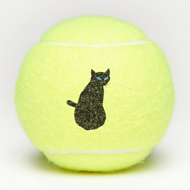 Katze Tennisbälle (Vorderseite)