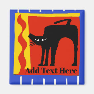 Katze, Text bearbeiten Magnet