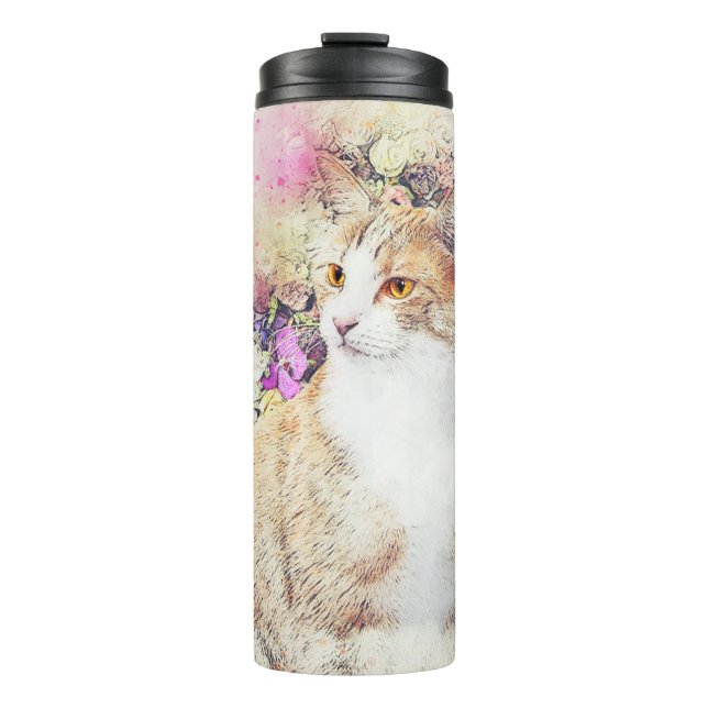 Katze Thermosbecher (Vorderseite)