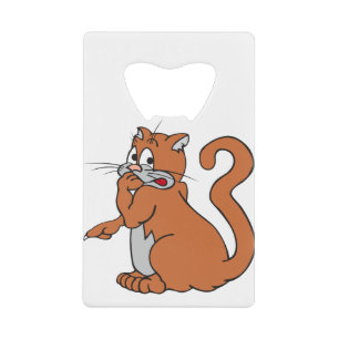 Katze Tier Kitten Tomcat Haustier Hauskatze Fett Geldbeutel Flaschenöffner