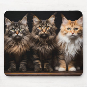 Katze Tier Portrait Natur Schönheit Mousepad
