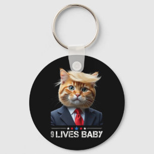 Katze Trump 9 Leben Durch Lustige Abstimmung Für T Schlüsselanhänger