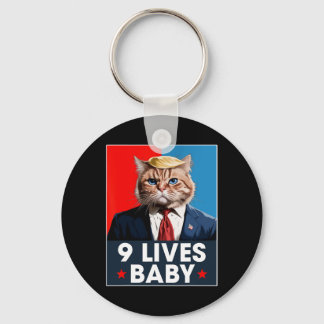 Katze Trump 9 Leben Durch Lustige Abstimmung Für T Schlüsselanhänger