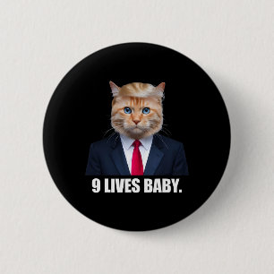 Katze Trump 9 Leben Durch Trump 2024 Sieg Sieg Gew Button