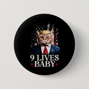 Katze Trump 9 Leben Durch Trump 2024 Sieg Sieg Gew Button