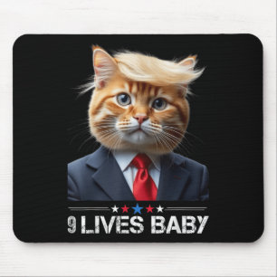 Katze Trump 9 Lives Baby _2 Mousepad