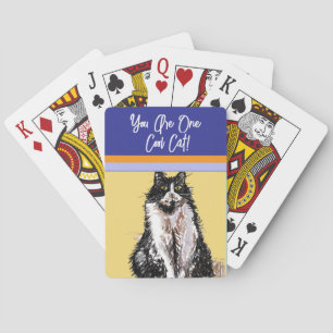 Katze Tuxedo Pastellkatzen Männer Sie sind eine Co Spielkarten